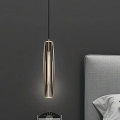 Lámpara Colgante para Mesita de Noche LED Tubo de Vidrio Moderno