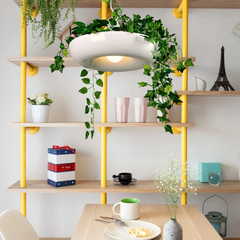 Lámpara con plantas colgantes LED de diseño moderno para comedor