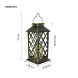 Farol Solar LED de Exterior Retro para Jardín IP65