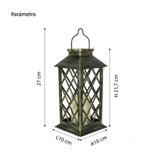 Farol Solar LED de Exterior Retro para Jardín IP65
