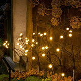 Luces Solares de Luciérnaga IP65 con 8 LED para Jardín