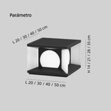 Lámpara sobremuro exterior solar LED negra IP65 moderna de jardín