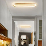 Lámpara de techo LED moderna y ovalada para pasillos con luz suave