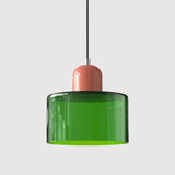 Lámpara colgante de vidrio nórdica LED Morandi para comedor