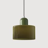 Lámpara colgante de vidrio nórdica LED Morandi para comedor