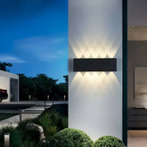 Aplique exterior luz arriba y abajo LED moderno IP65 para jardín