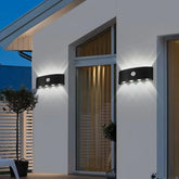 Aplique de pared exterior bidireccional con sensor de movimiento, 8 LEDs y IP65