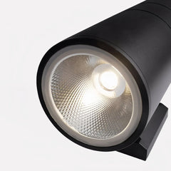 Aplique de pared exterior bidireccional cilíndrico negro LED IP65 moderno para porche