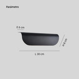 Aplique de exterior moderno LED IP65 de aluminio con diseño curvo para porche