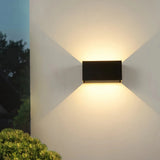 Aplique con sensor de movimiento para exterior LED bidireccional rectangular IP65 12W/24W