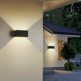 Aplique bidireccional para exterior rectangular de aluminio LED IP65 12W/24W