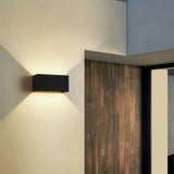Aplique bidireccional para exterior rectangular de aluminio LED IP65 12W/24W