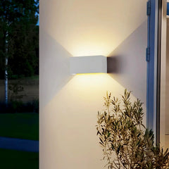 Aplique bidireccional para exterior rectangular de aluminio LED IP65 12W/24W