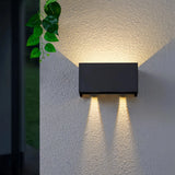 Aplique con sensor de movimiento para exterior LED bidireccional rectangular IP65 12W/24W