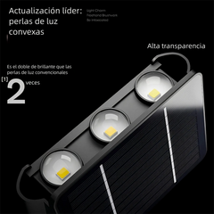 Aplique de pared exterior solar LED bidireccional negro moderno IP65