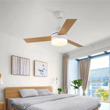 Ventilador de techo con luz LED de madera Ø100 cm silencioso con mando