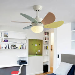 Ventilador de techo infantil silencioso con motor inverter color Morandi Ø76 cm