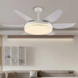 Ventilador de techo silencioso con luz LED y mando a distancia de 6 aspas