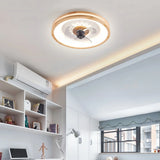 Ventilador de techo de madera con luz regulable silencioso Ø50 cm para dormitorio