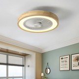 Ventilador de techo con luz silencioso sin aspas DC regulable Ø 50 cm para dormitorio