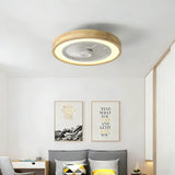 Ventilador de techo con luz silencioso sin aspas DC regulable Ø 50 cm para dormitorio