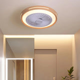 Ventilador de techo con luz silencioso sin aspas DC regulable Ø 50 cm para dormitorio