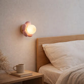 Aplique Pared Flor Rosa Moderno para Mesita de Noche
