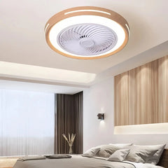 Ventilador de techo con luz silencioso sin aspas DC regulable Ø 50 cm para dormitorio
