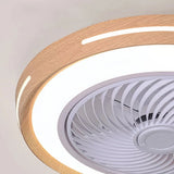 Ventilador de techo con luz silencioso sin aspas DC regulable Ø 50 cm para dormitorio