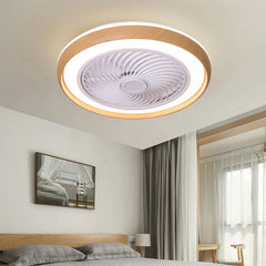 Ventilador de techo con luz silencioso sin aspas DC regulable Ø 50 cm para dormitorio