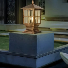 Farol sobremuro exterior moderno IP65 para jardín y terraza