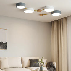 Lámpara LED de Techo Estilo Nórdico y Diseño Molecular para Salón