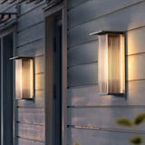 Aplique de pared exterior solar rectangular moderno LED IP65 para jardín