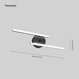 Aplique de pared baño estilo moderno y simplista