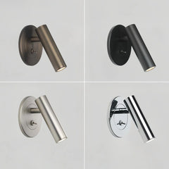 Aplique de lectura orientable redondo moderno de 6W para dormitorio