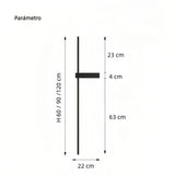 Aplique de pared de diseño moderno LED minimalista lineal para salón