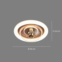 Lámpara de techo astronauta LED regulable para dormitorio infantil moderno