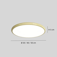 Plafón de techo redondo moderno con LED regulable para dormitorio