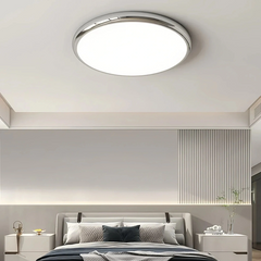 Plafón de techo redondo moderno con LED regulable para dormitorio