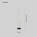 Lámpara decorativa exterior LED IP65 moderna de fibra óptica efecto junco para jardín