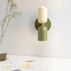 Aplique de pared nórdico LED bicolor de doble luz para salón