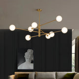 Lámpara colgante con globos de vidrio LED moderna para salón