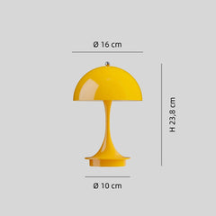 Lámpara de mesa recargable nórdica con LED táctil en tonos macaron para salón