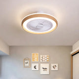 Ventilador de techo con luz silencioso sin aspas DC regulable Ø 50 cm para dormitorio