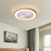 Ventilador de techo con luz silencioso sin aspas DC regulable Ø 50 cm para dormitorio