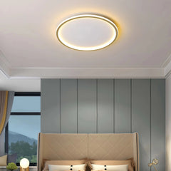 Plafón LED redondo moderno regulable con luz suave para dormitorio