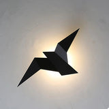 Aplique de pared de diseño moderno LED pájaro origami para salón