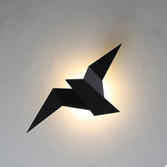 Aplique de pared de diseño moderno LED pájaro origami para salón