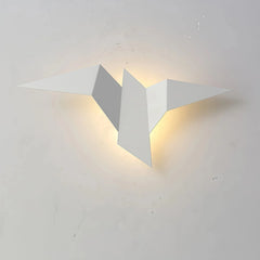 Aplique de pared de diseño moderno LED pájaro origami para salón