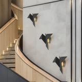 Aplique de pared de diseño moderno LED pájaro origami para salón
